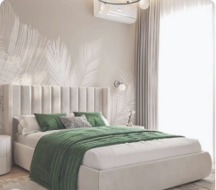King size MDF bed, 160*200*120 cm