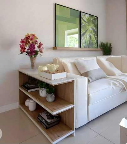 MDF side table, 80*25*60 cm