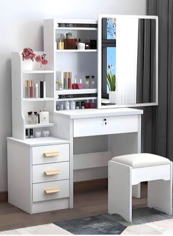 تسريحة مع كرسي خشب ام دي اف