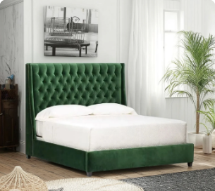 King size MDF bed, 160*200*120 cm