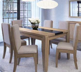 Dining set, 7 pieces