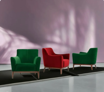Red beech wood chair 75*75*90 cm