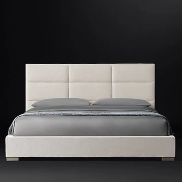 Super king size bed made of red beech wood, 180*200*120 cm