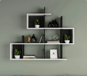 وحدة أرفف ام دي اف، 120*15*100 سم