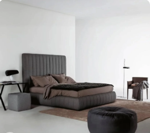 King size MDF bed, 160*200*120 cm