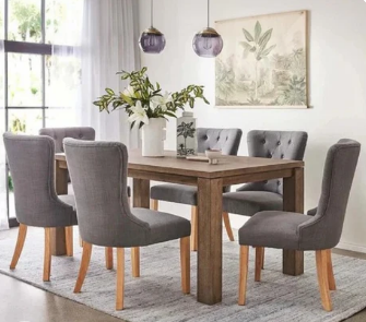 dining set, 7 pieces