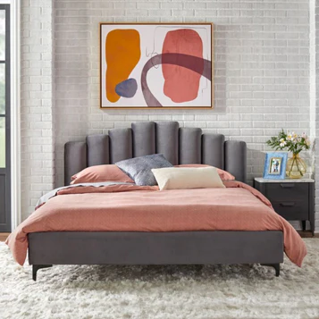 Super king size bed made of MDF wood, 180*200*120 cm