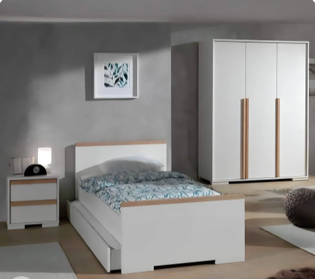 غرفة نوم، خشب ام دي اف - 3 قطع