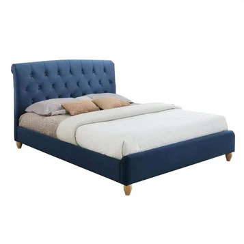 King-size bed made of MDF and beech wood, 160*200*120 cm