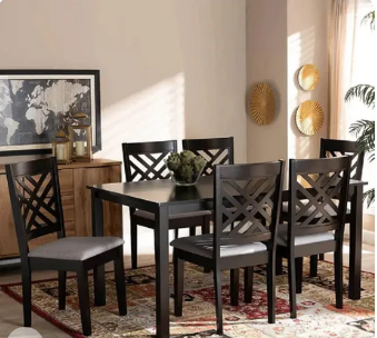 Dining set, 7 pieces