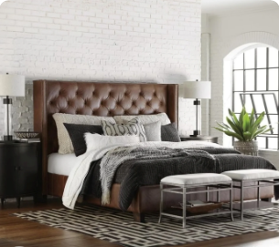 King size MDF bed, 160*200*120 cm