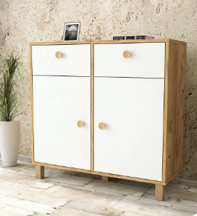 MDF wood storage unit, 100*40*100 cm