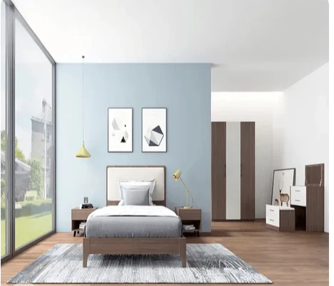 غرفة نوم كاملة، خشب ام دي اف - 5 قطع