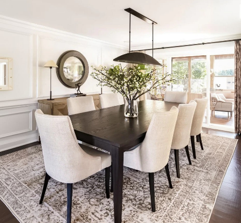 Dining set, 9 pieces