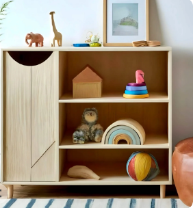 وحدة تخزين خشب ام دي اف ، 80*40*80 سم