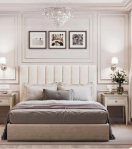 King size MDF bed, 160*200*120 cm