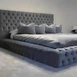 Super king size bed made of engineered wood, 180*200*140 cm