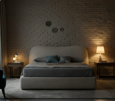 Super king size bed: 200*195*120 cm