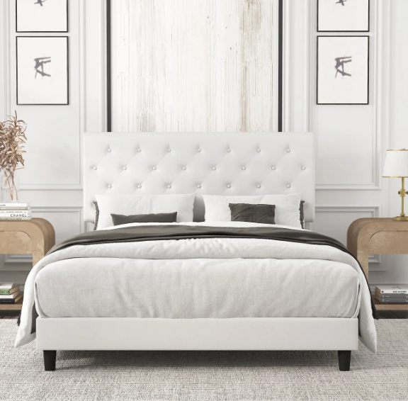 King size MDF bed, 160*200*120 cm