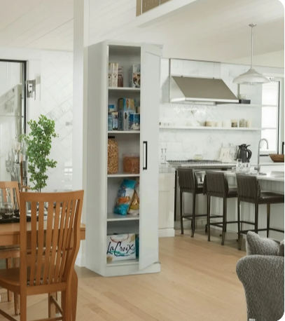 Kitchen storage unit made of MDF wood, 170*50*40 cm