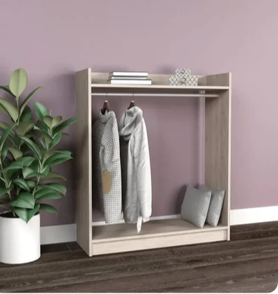 Wooden clothes rack made of MDF, 100*35*120 cm