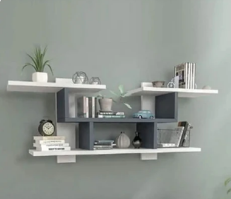 وحدة أرفف ام دي اف، 110*15*33 سم